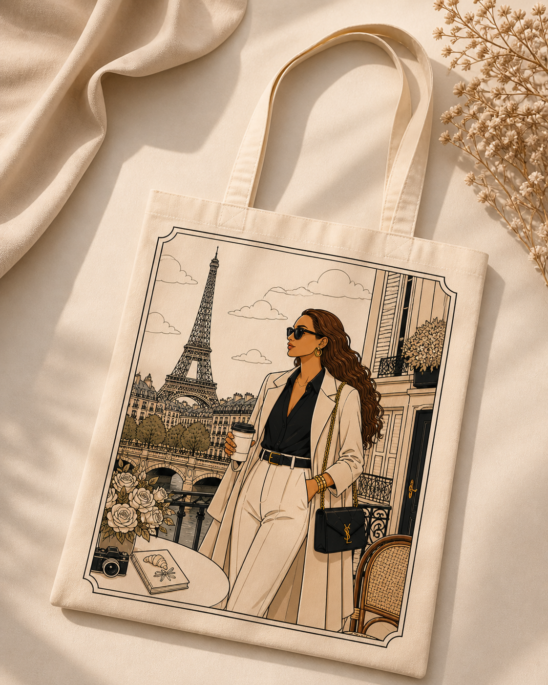 Lia Noir in Paris - Tote bag