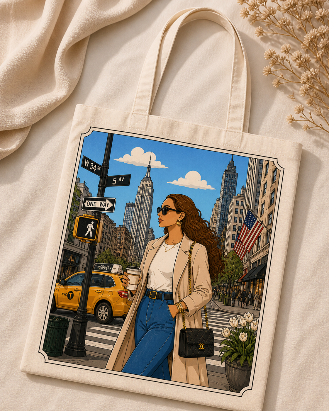 Lia Noir in New York City - Tote Bag