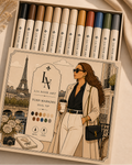 Lia Noir Markers dual tip