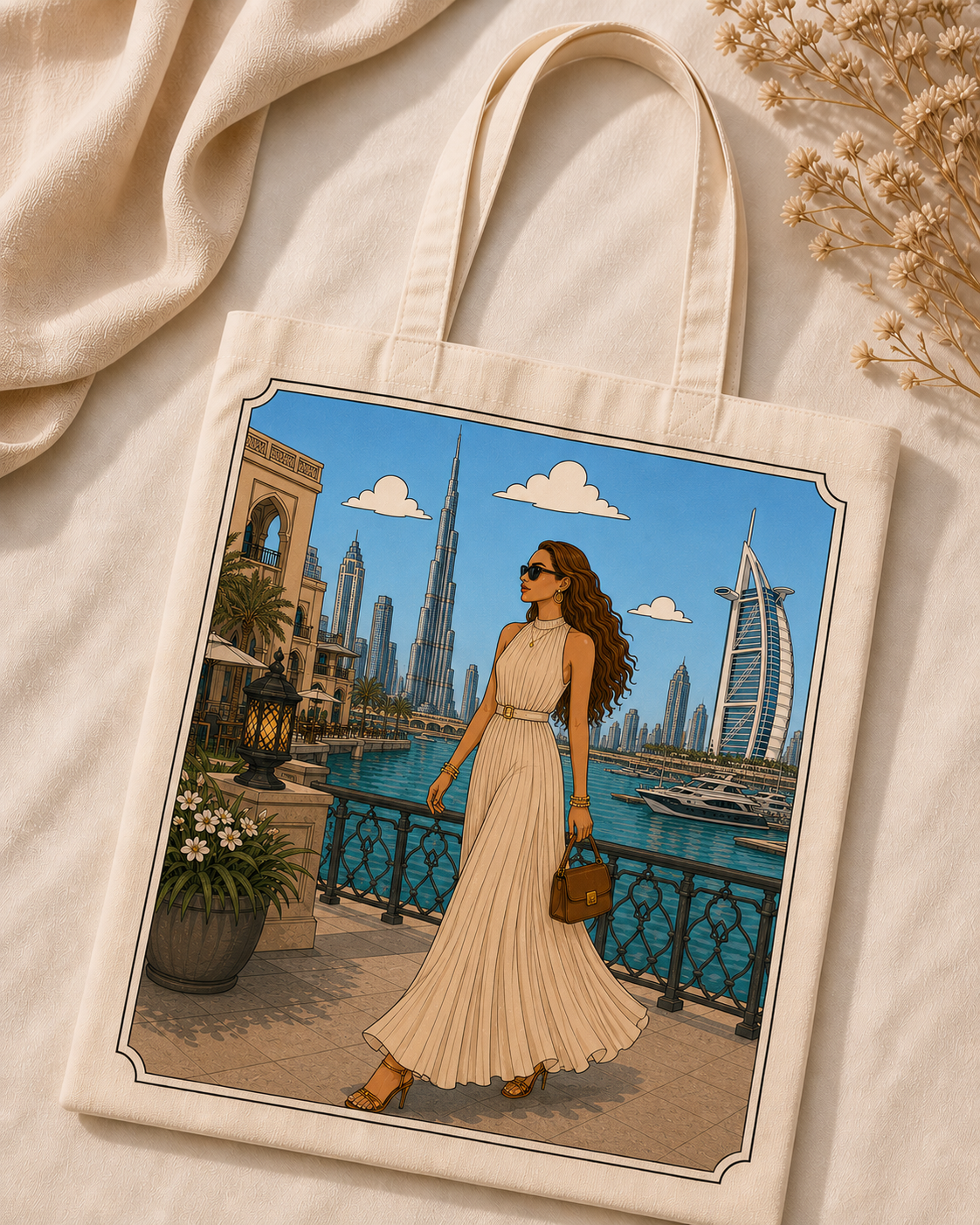 Lia Noir in Dubai - Tote Bag