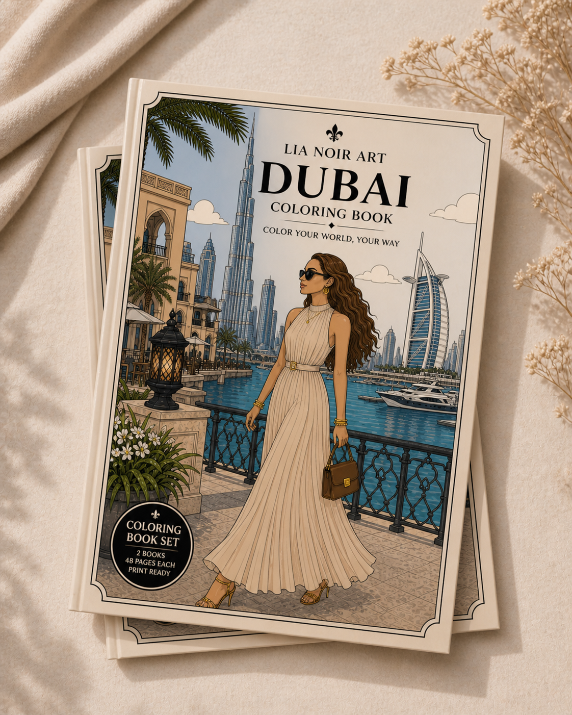 Coloring Book - Lia Noir in Dubai
