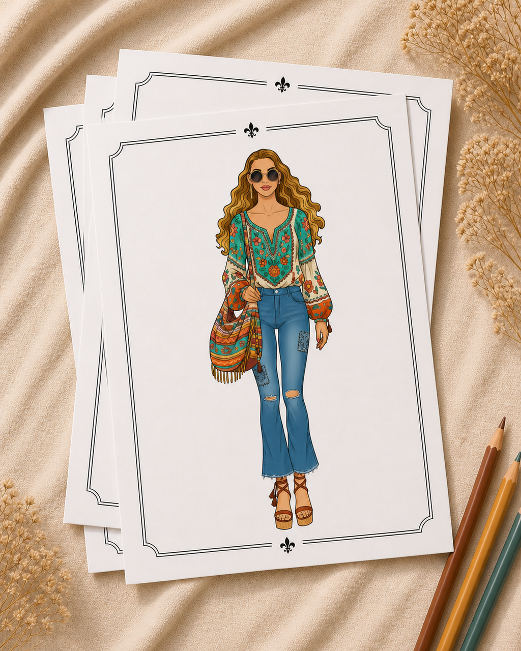 Lia Noir Paper Doll