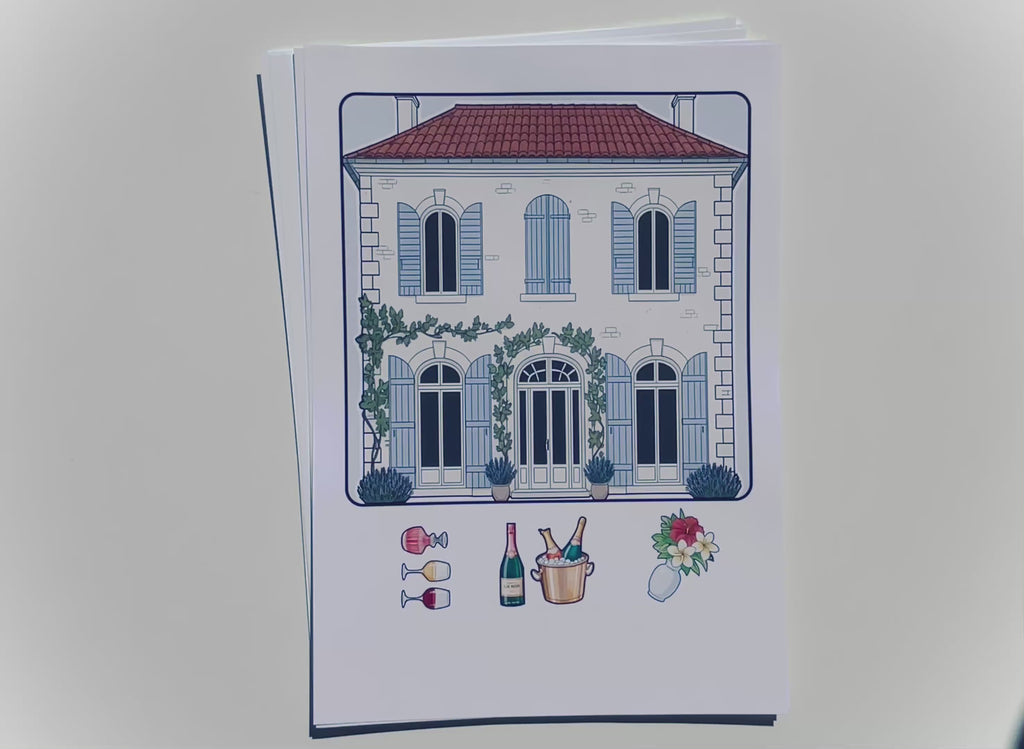Lia Noir in Provence – Printable Paper Doll Quiet Book