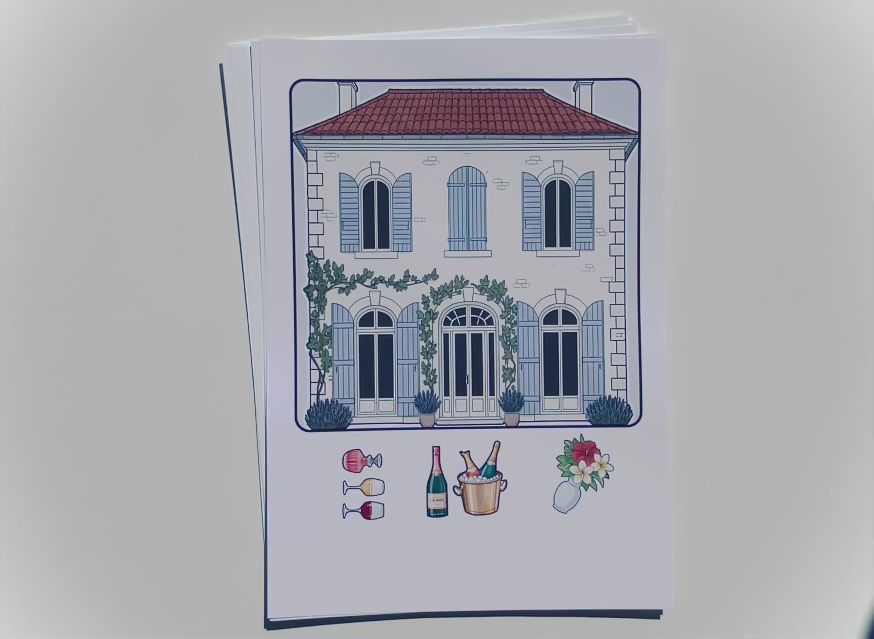 Lia Noir in Provence – Printable Paper Doll Quiet Book